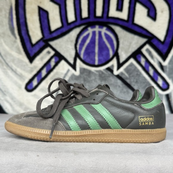 Size 5 - adidas IG6175 Originals Samba OG Shadow Olive Green Men\'s main image 5